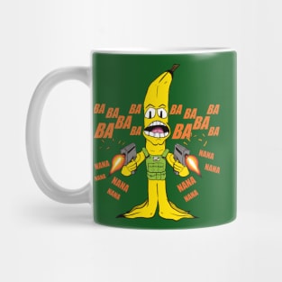 BA! BA! NANA! Funny Military Cartoon Banana! Food Fighter! Mug